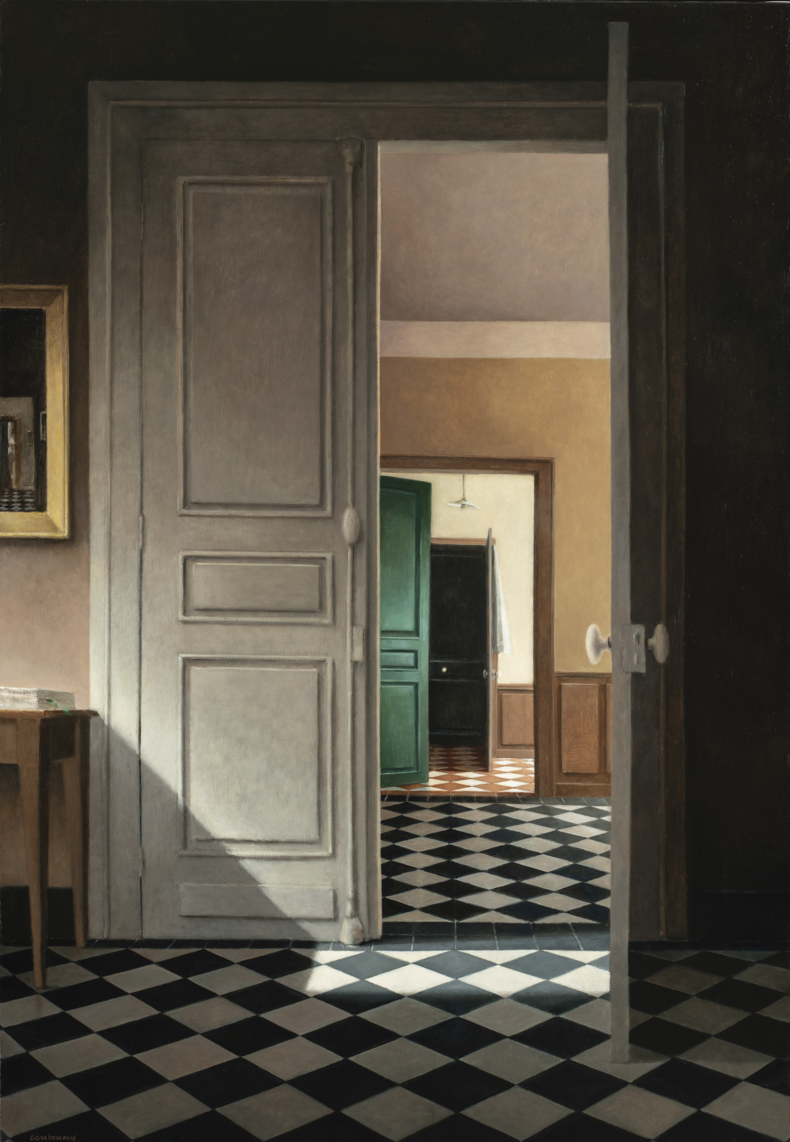 2025 Gratteloup, huile sur toile, 116 x 81 cm, Couloumy