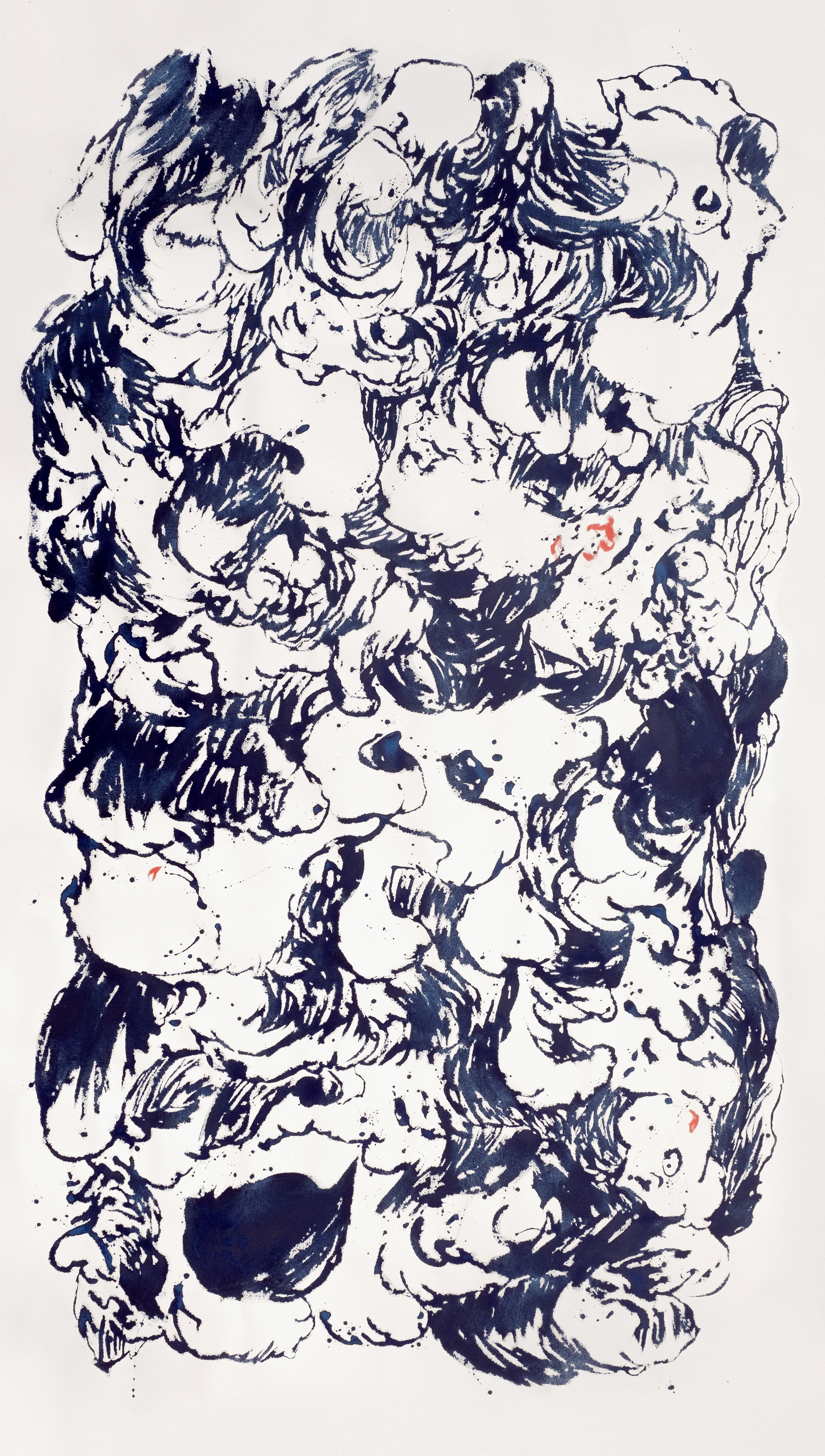 2025 N°125 Pigments sur coton 172X95 cm