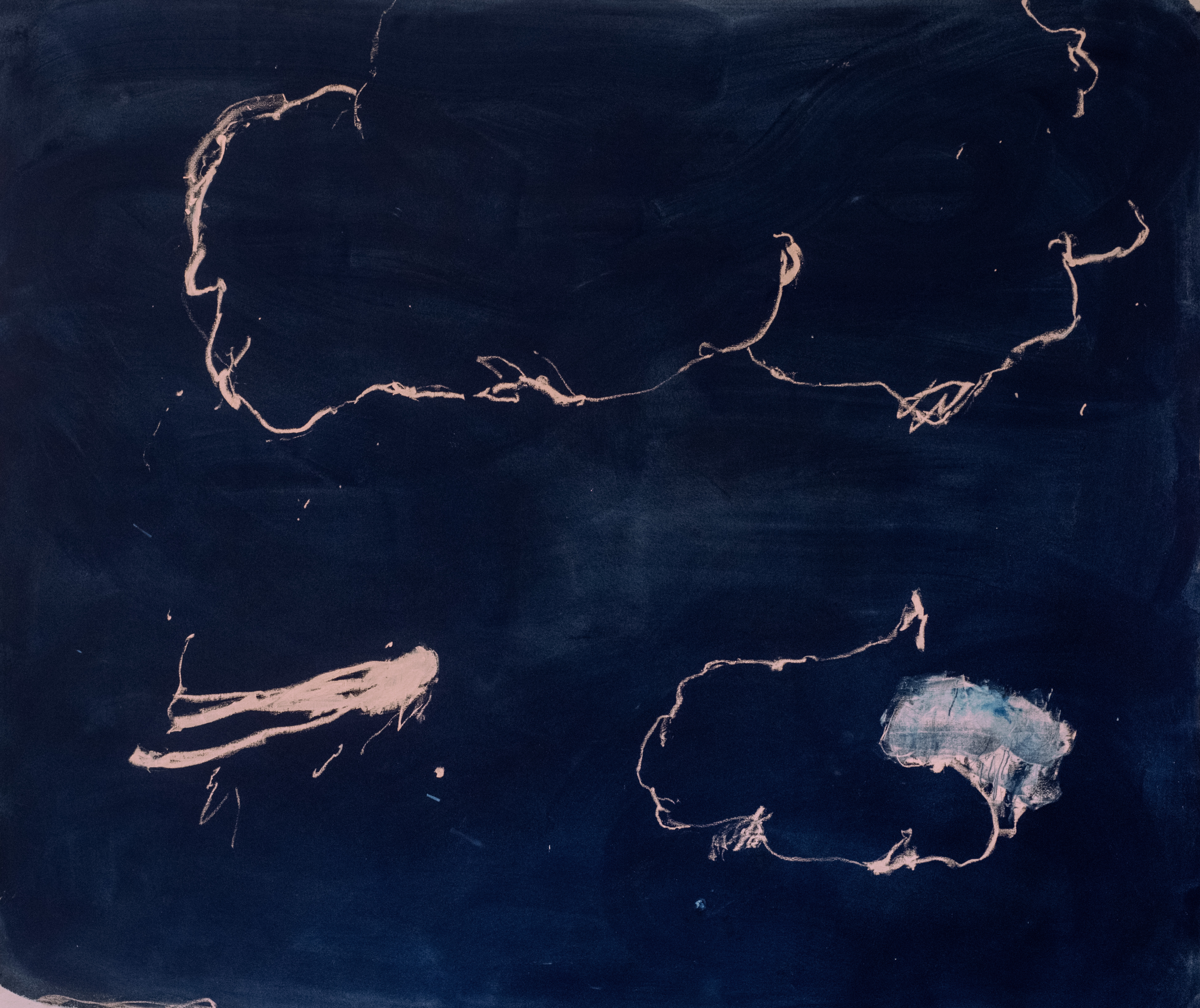 2025 N°127 Pigments sur coton 140X170 cm