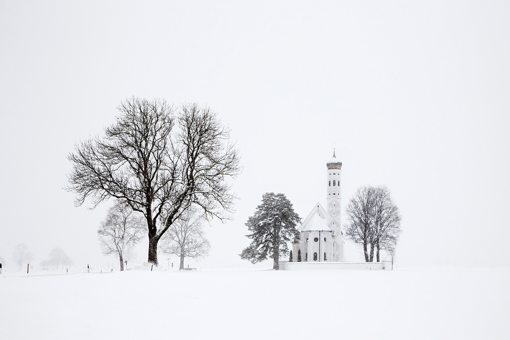 Jacrot Bavière Trees and church