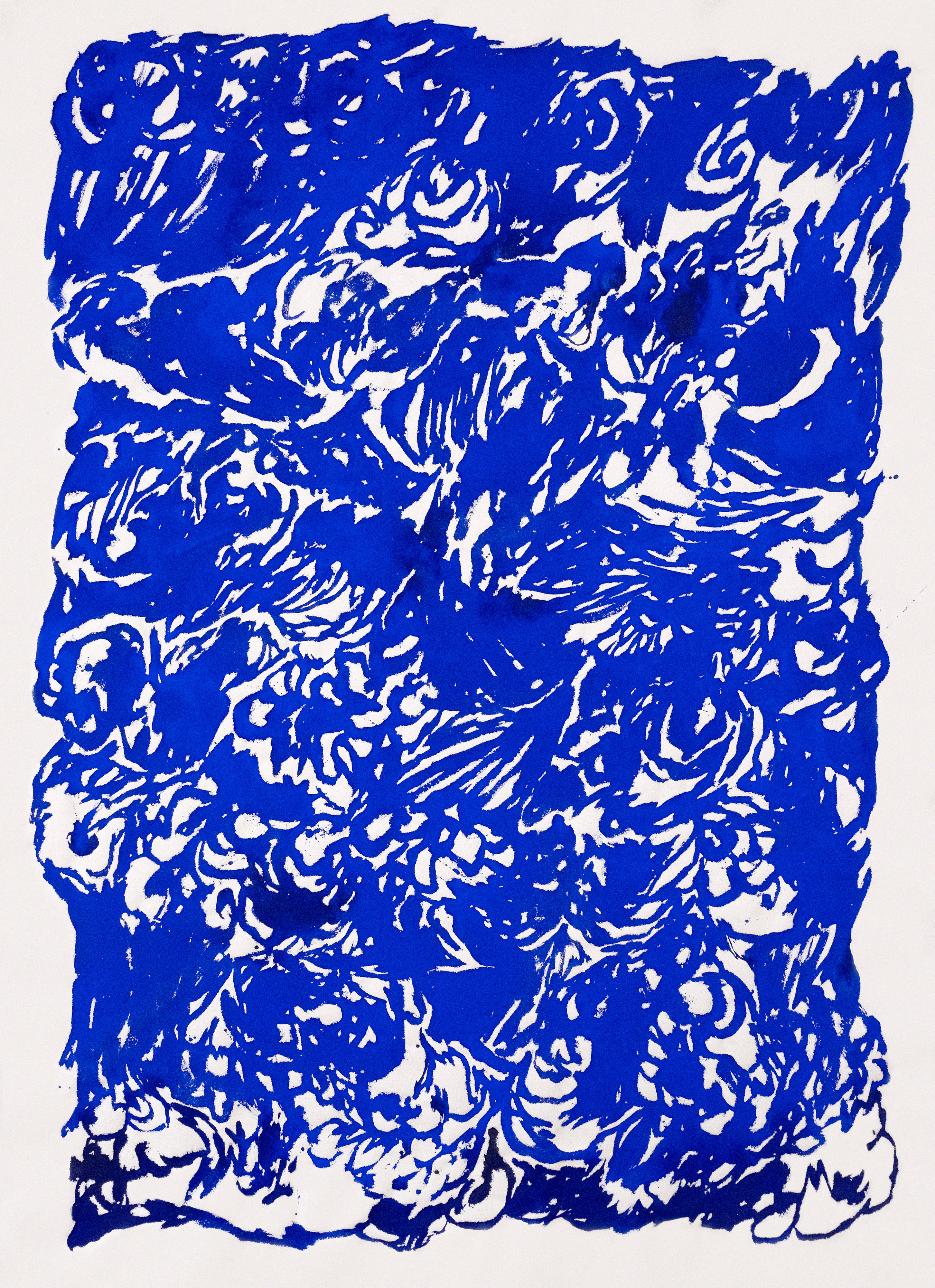 2024 N°100 Pigments sur coton 142 x 102 cm