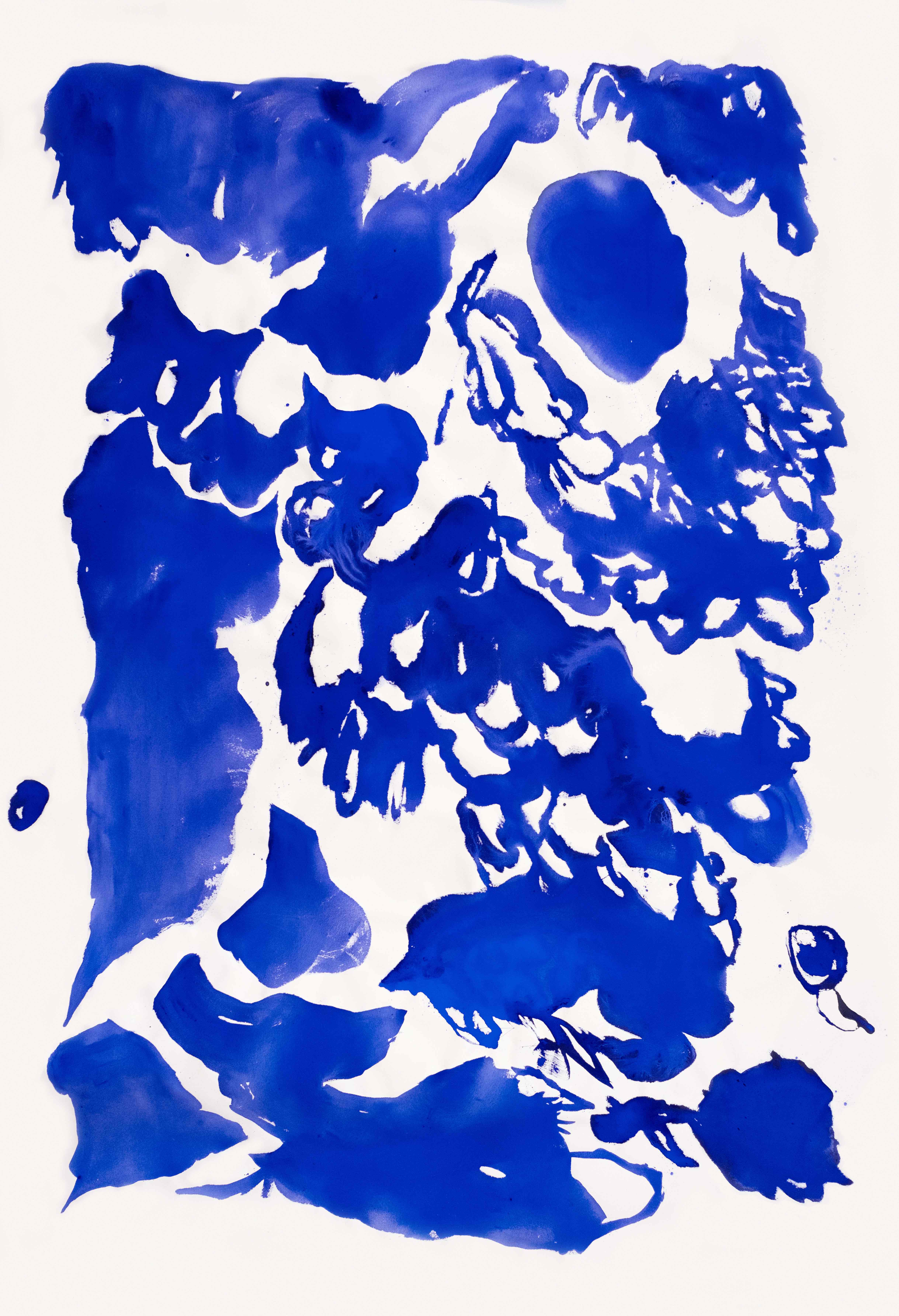2023 N°90 207X146 cm Pigments, encre & huile sur coton