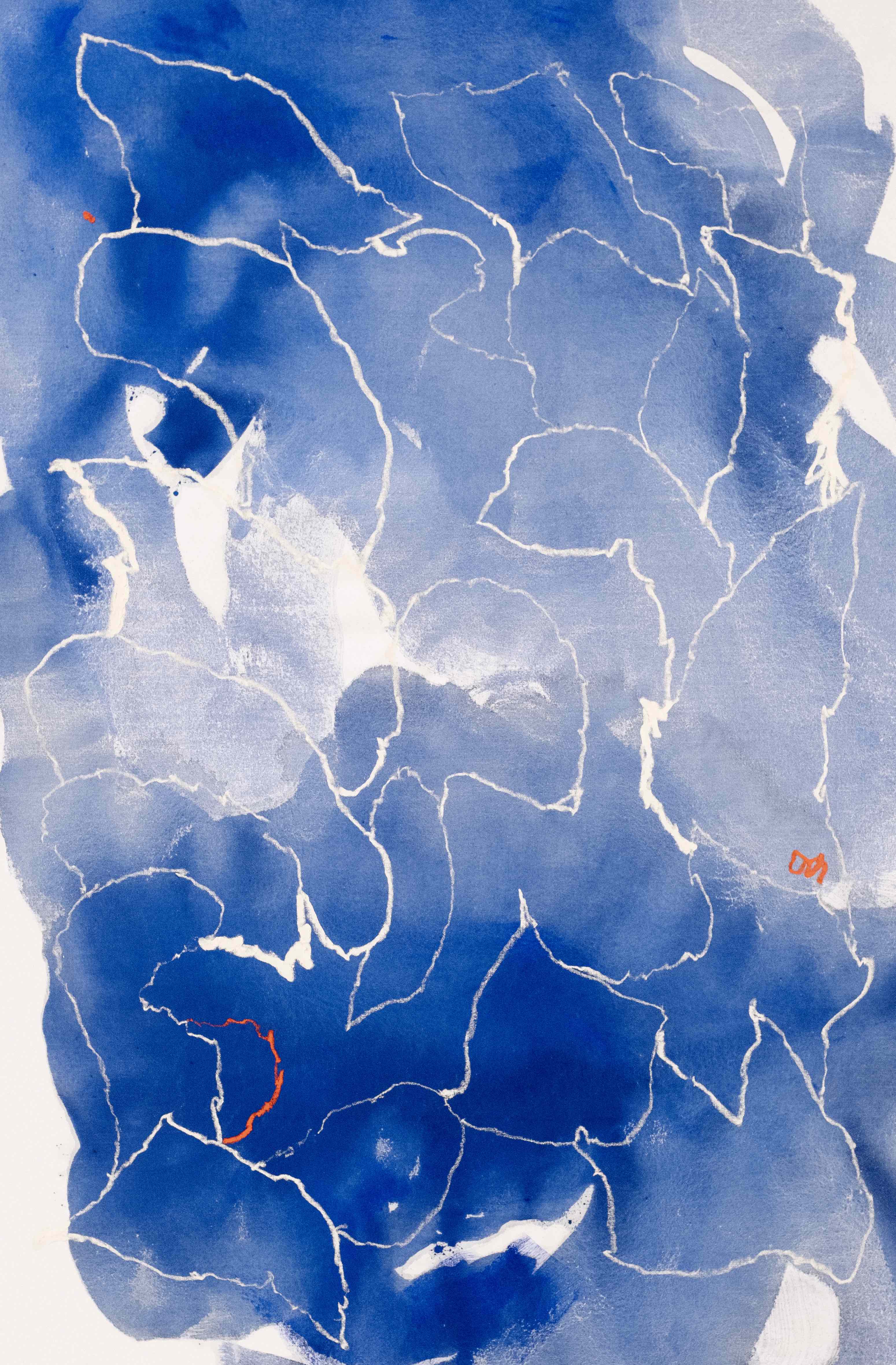 2023 N°94 114X77 cm Pigments, encre & huile sur coton