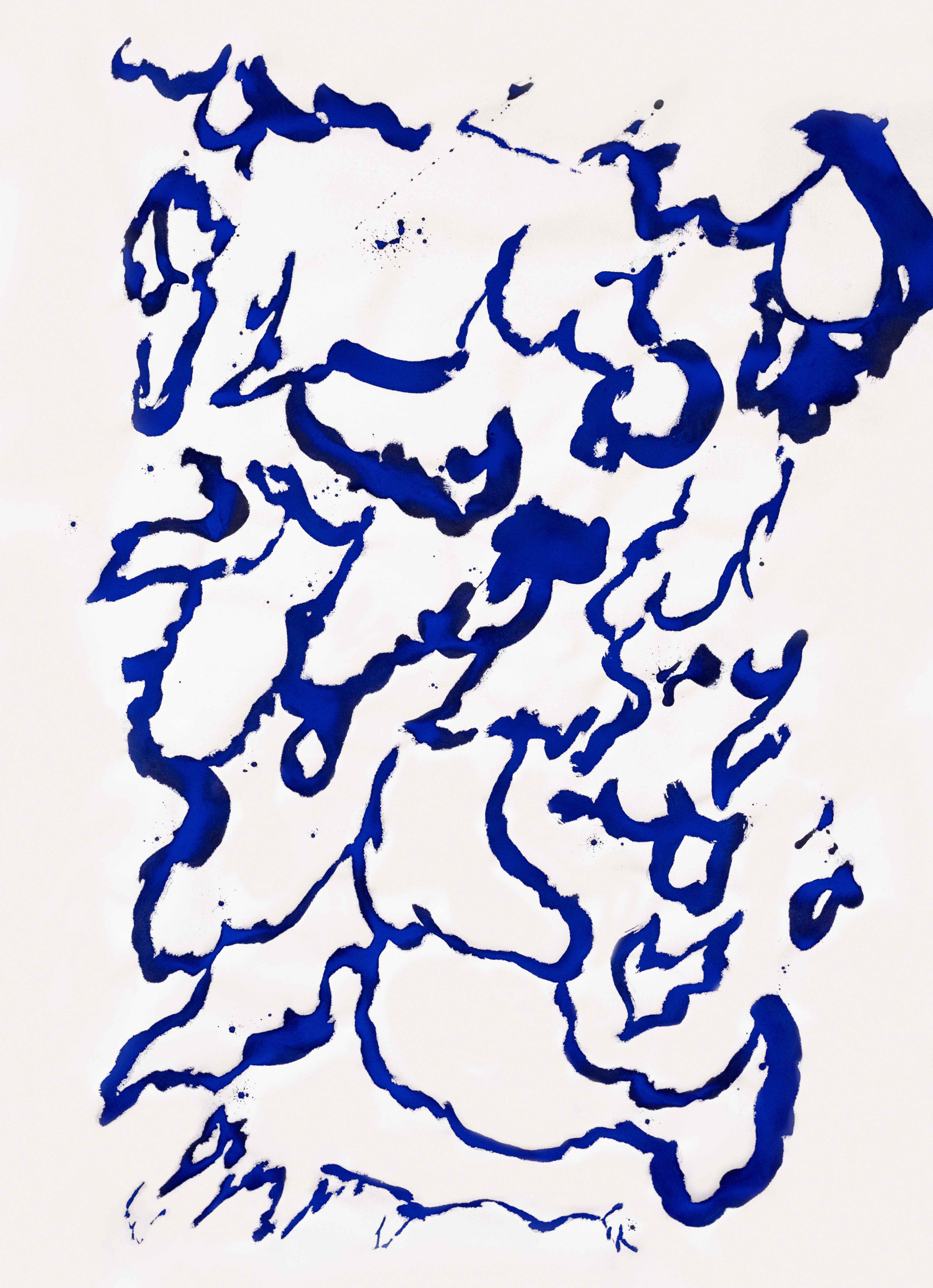 2023 N°96 110X154 cm Pigments, encre & huile sur coton