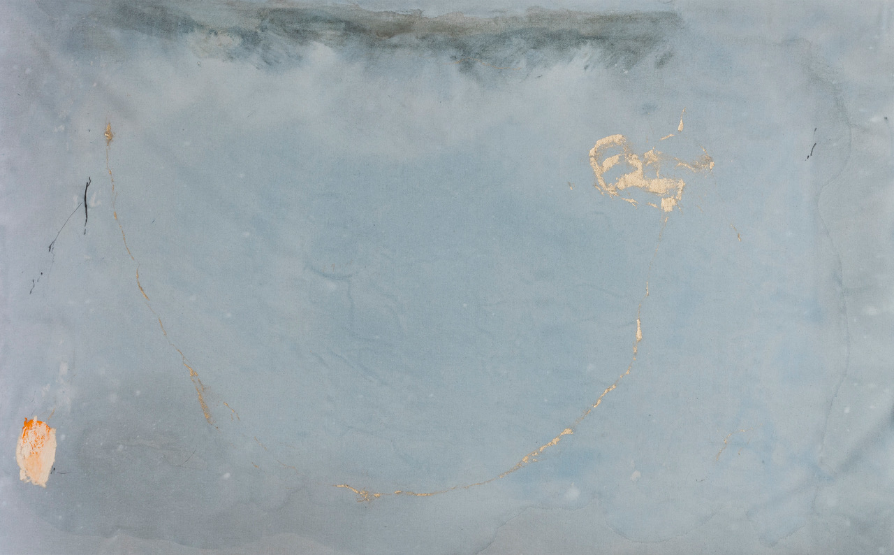 2022 N° 72 Pigments, encre & huile sur coton 88 x 141 cm