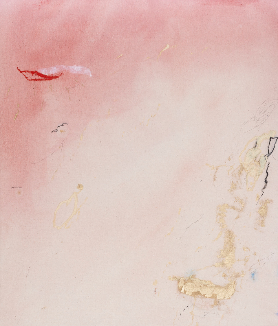 2022 N° 81 Pigments, encre & huile sur coton 96 x 83 cm