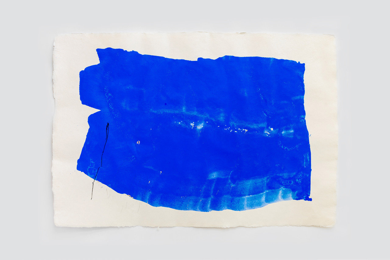 2022 N° S32 Pigments & huile sur papier artisanal 75 x 100 cm