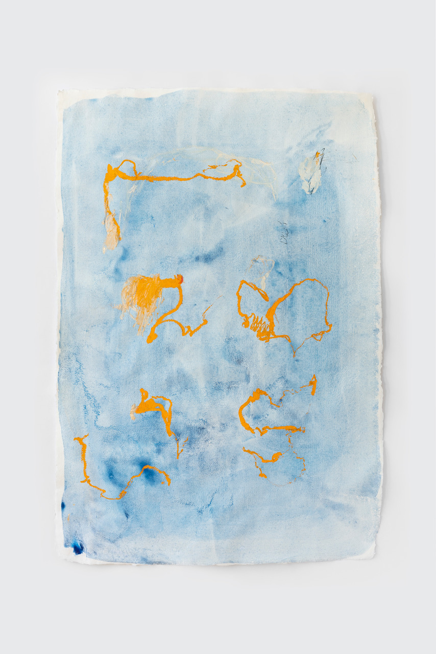 2022 N° S36 Pigments & huile sur papier artisanal 100 x 75 cm