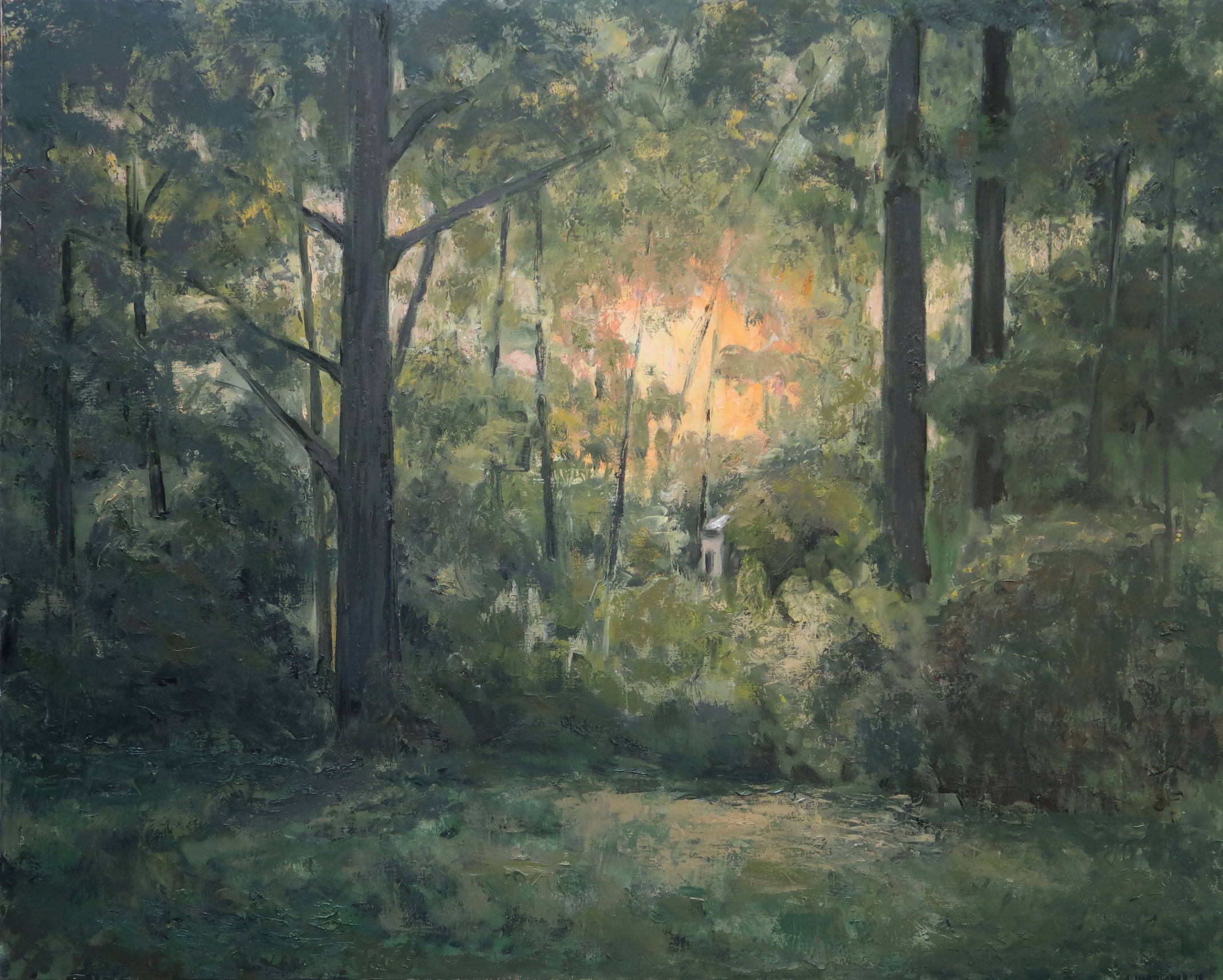 Soir dans la forêt (130x162cm)