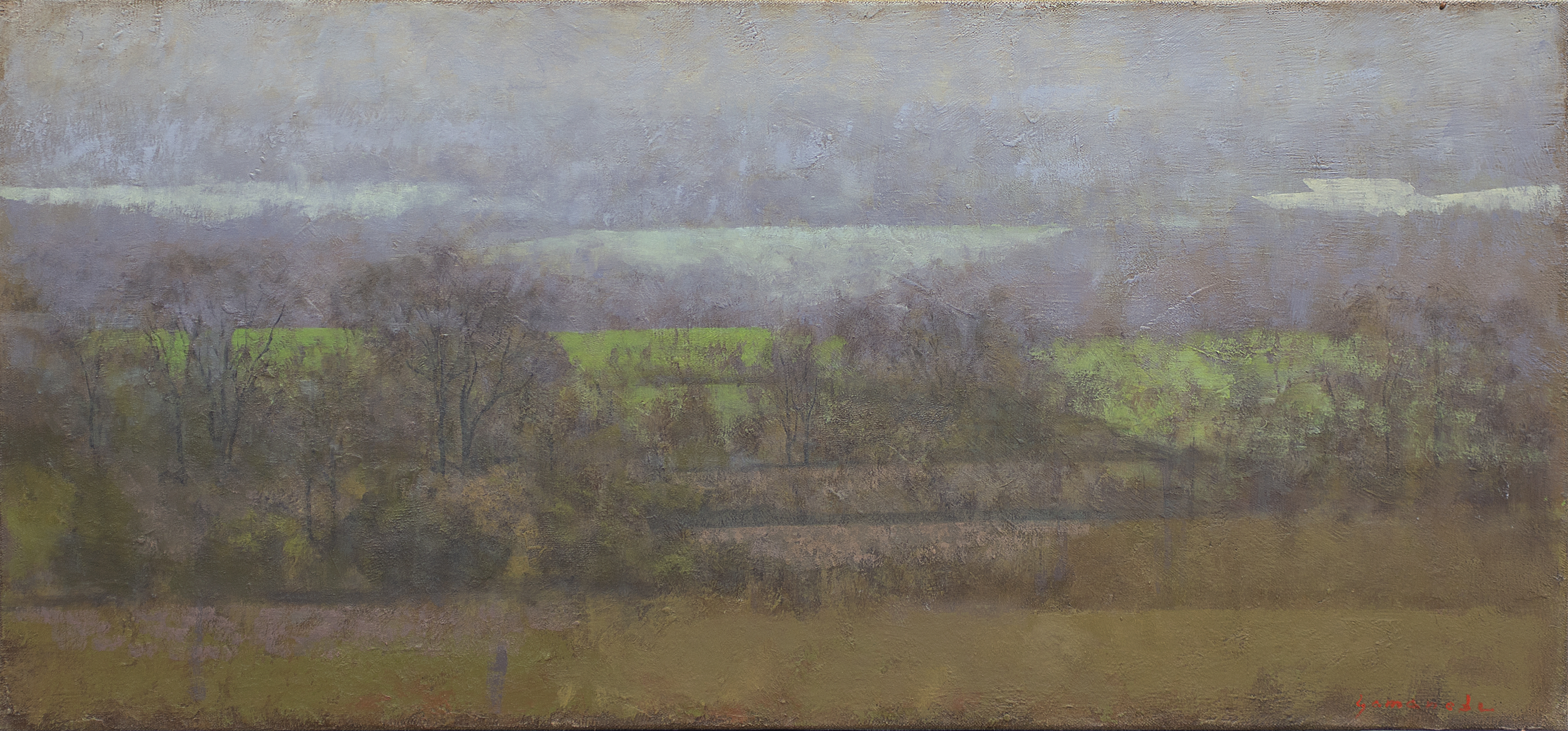 Paysage du Perche 35 x 75 cm